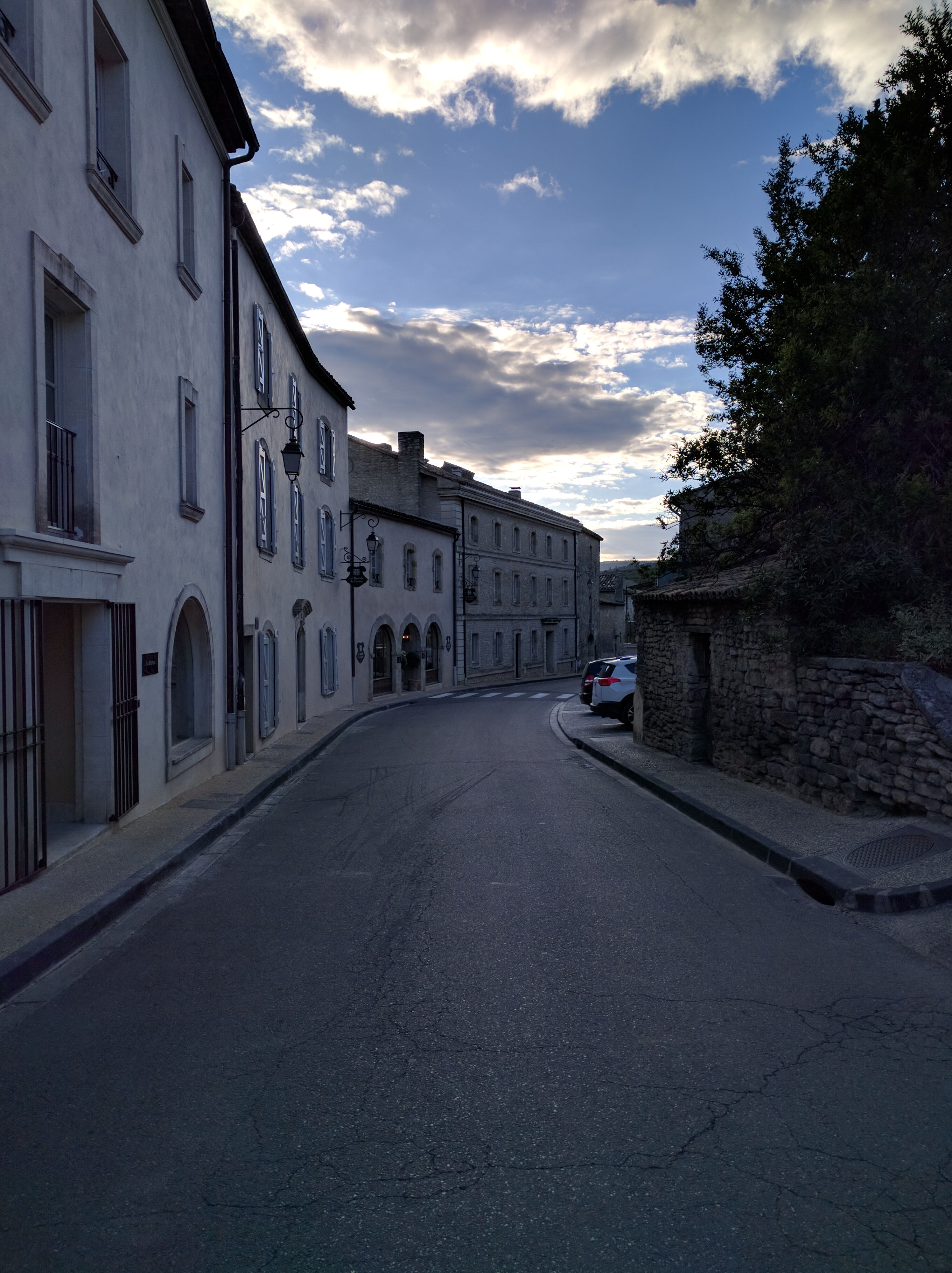 The street side of La Bastide; the main village is only maybe 100 yards behind me