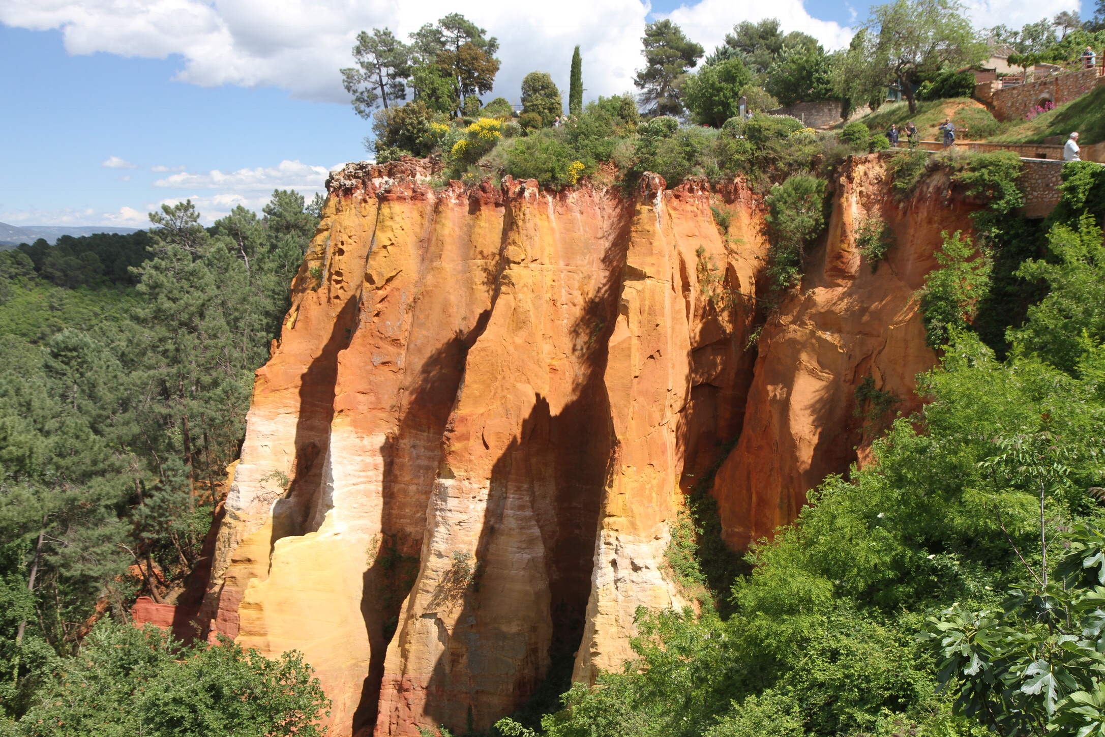 A closer look at some of the mined cliffs