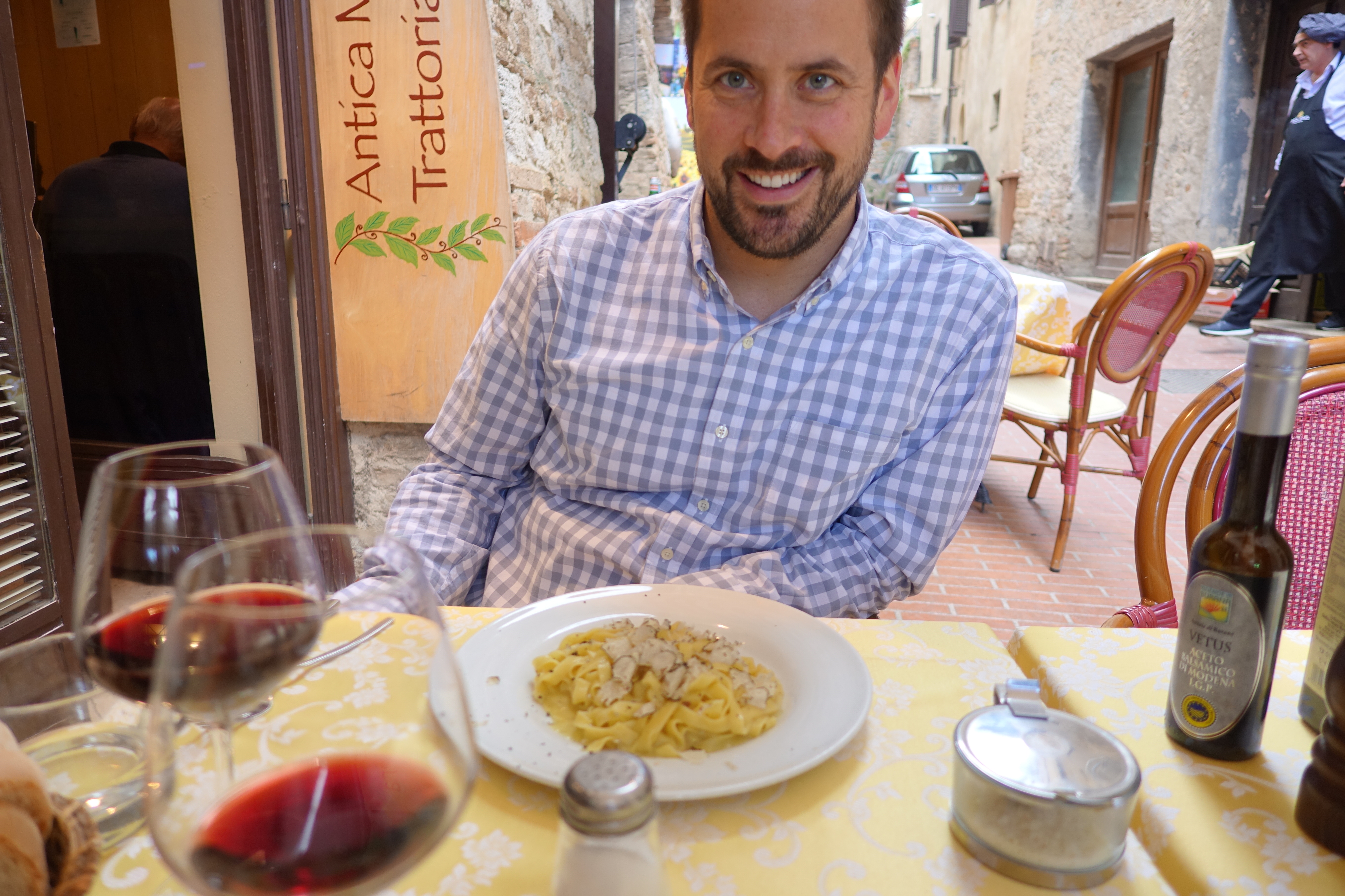 Some tagliatelle with truffles for lunch