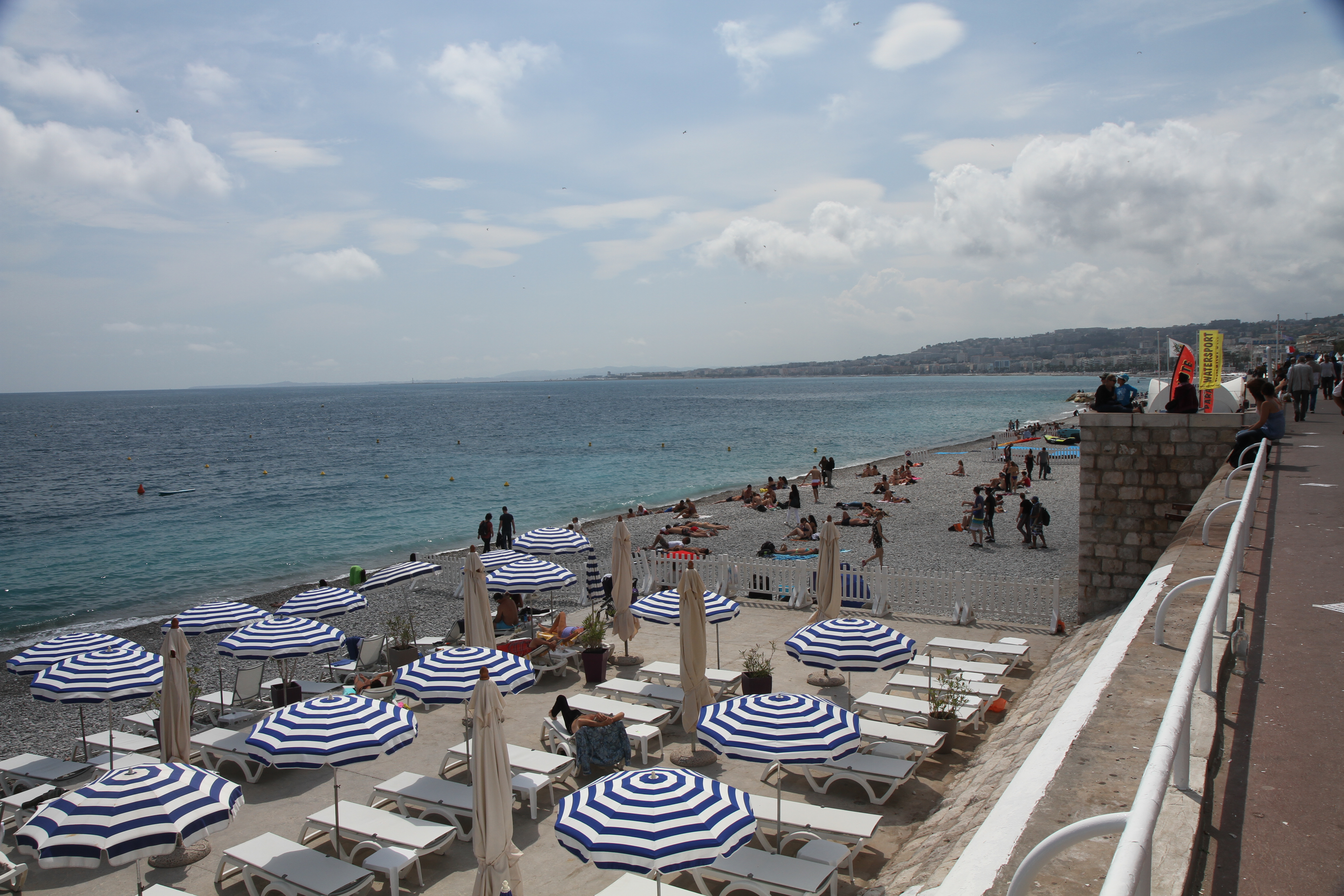 The beach in Nice