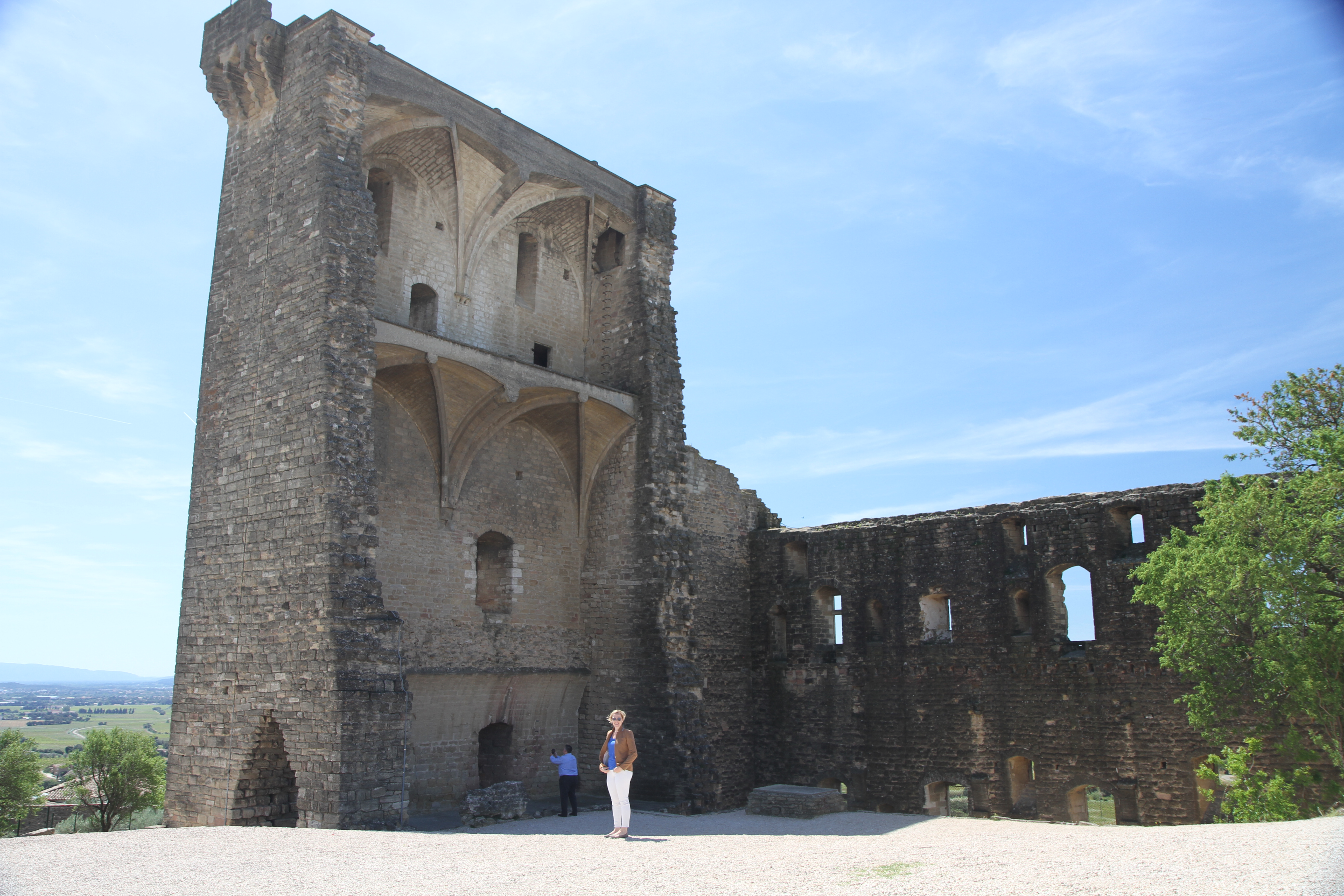 All that remains behind the front castle wall