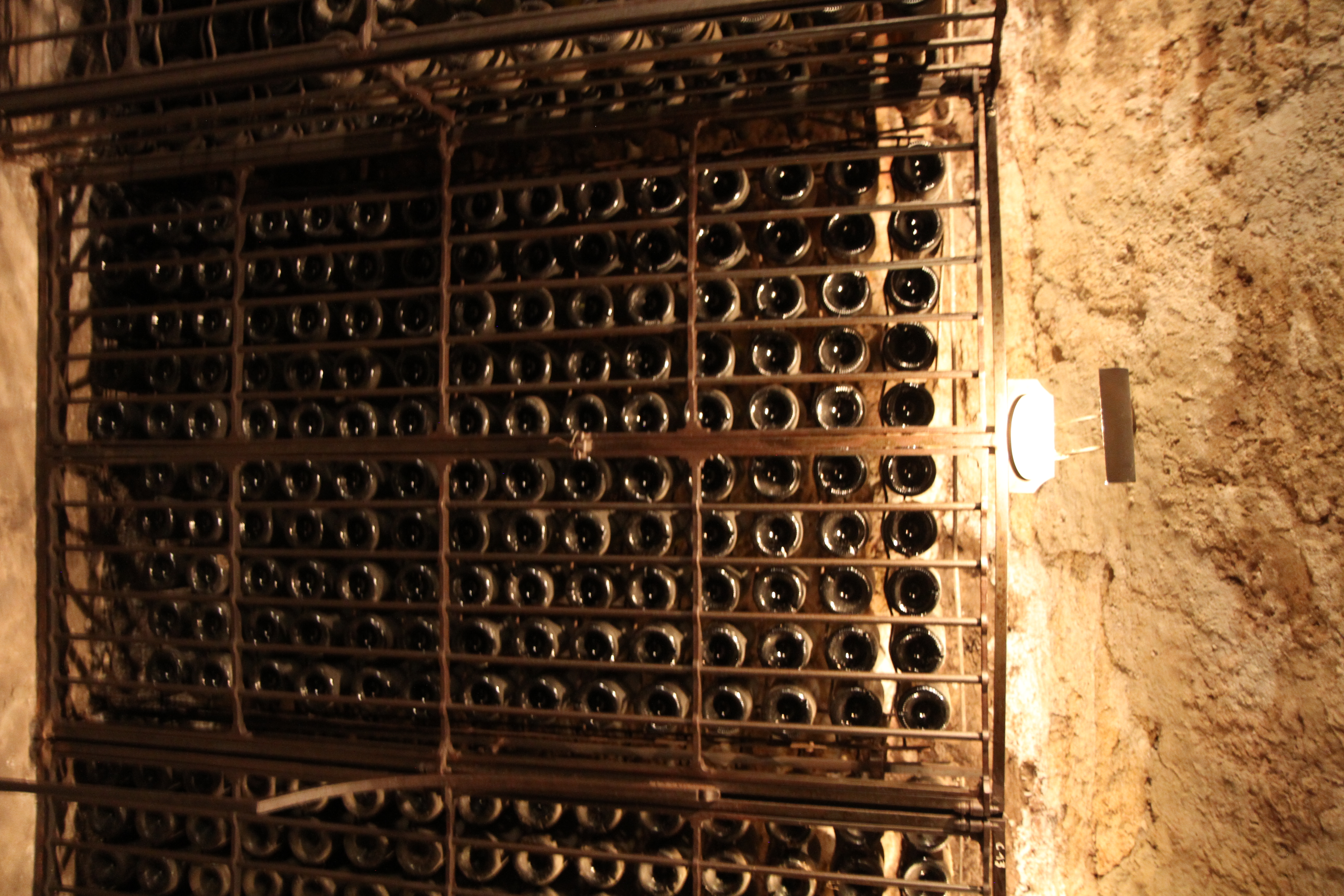 A portion of the cellars hold bottles for special customers (restaurants or people). This block was marked for La Bastide de Gordes, where we'd stayed the prior 2 nights!