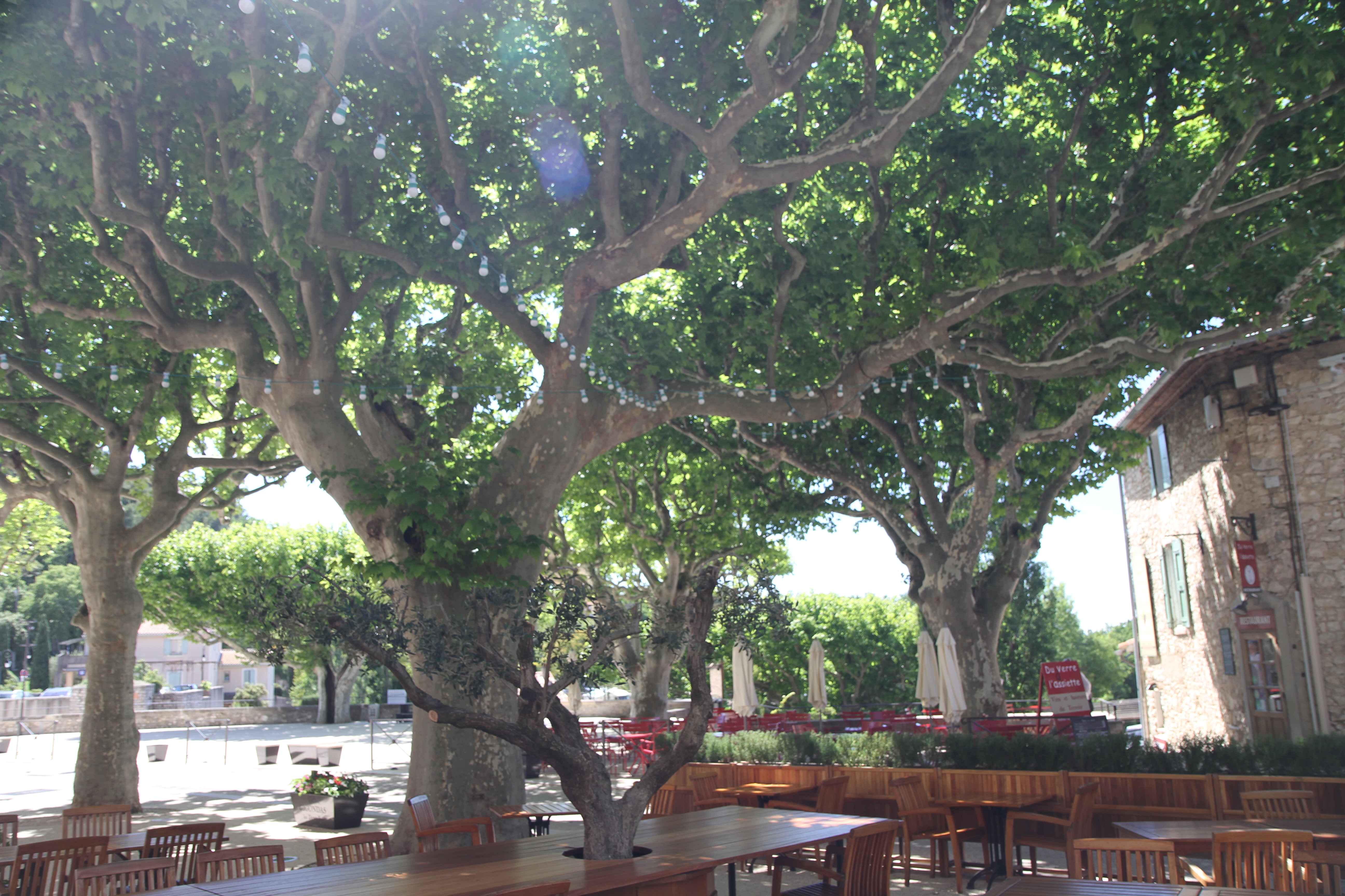 The main square area of Gigondas