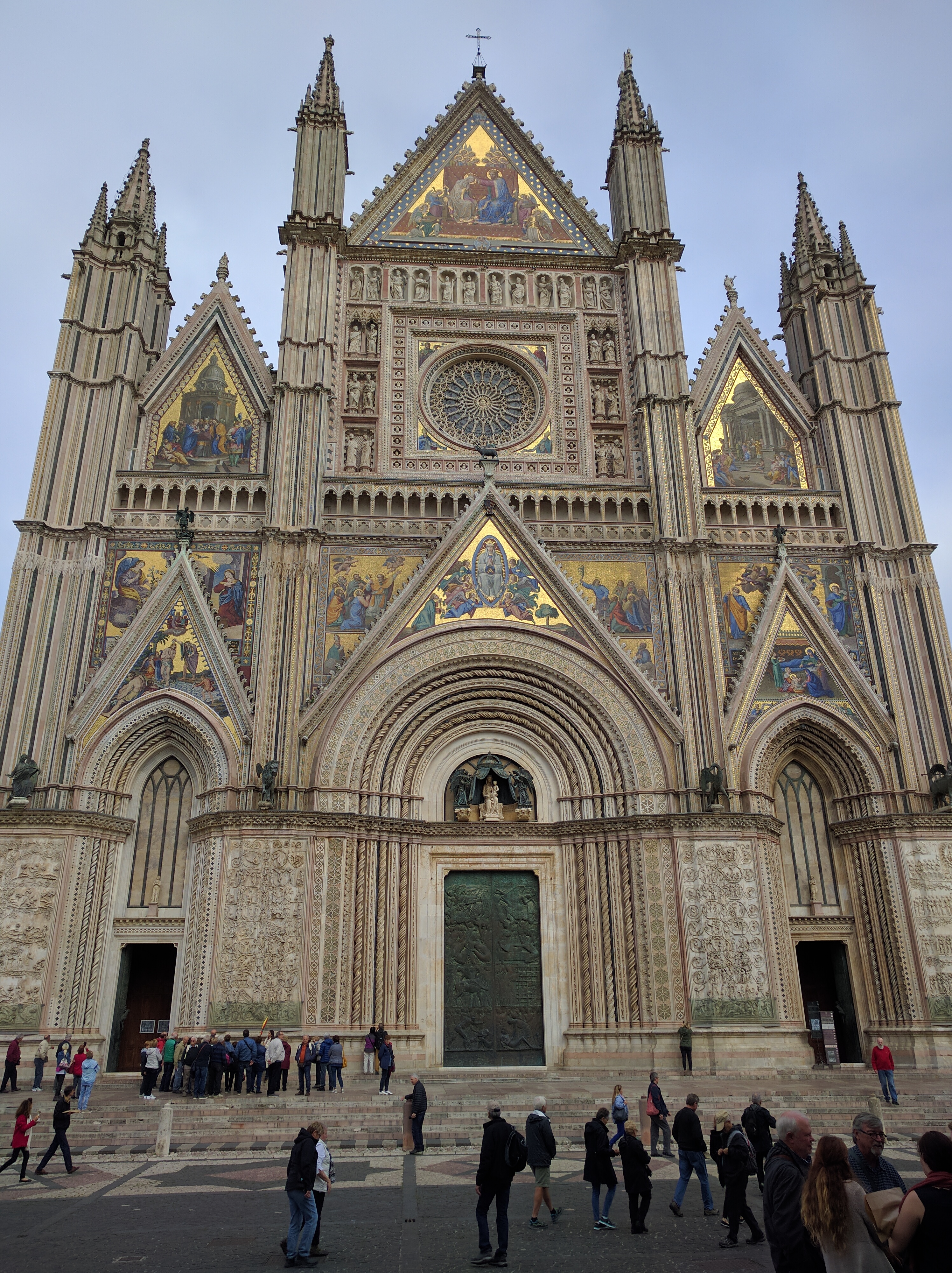 Impressive facade in Orvieto